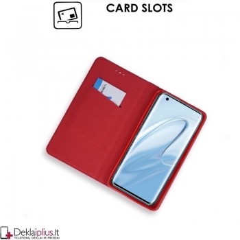 Telone smart magnet atverčiamas dėklas - raudonas (MI 10/MI 10 PRO) Telone smart magnet atverčiamas dėklas - raudonas (MI 10/MI 10 PRO)